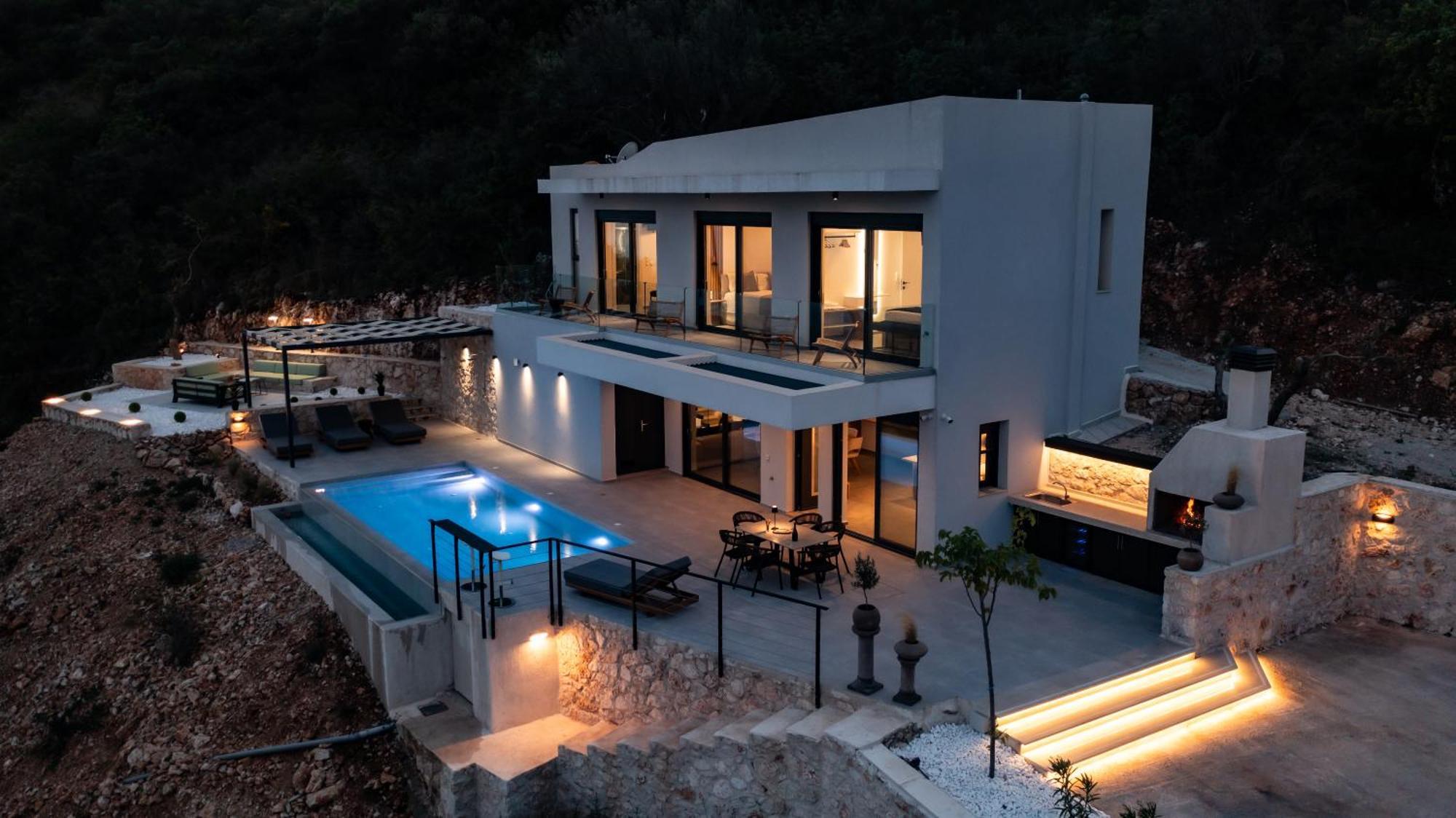 Pantea Luxury Villa Vasiliki  Luaran gambar
